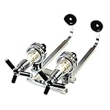 Aluminum Alloy Wall Mounted 2-Bottle Liquor Dispenser - Revolving Nozzle Wine & Spirits Beverage Stand