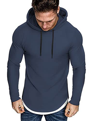 FOFEE Men's Lightweight Long Sleeve Athletic Hoodie #TOP1