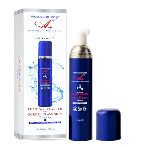 Image of A+ Korean Face Cleanser Oil Control | Daily Face Cleanser for Women and Men | Brightens Skin | Removes Dirt & Impurities | Face Care, Gentle Facewash, Non-drying, Fragrance Free Formula | Skin Care Products | Suitable for Normal and Oily Skin - 100 ml