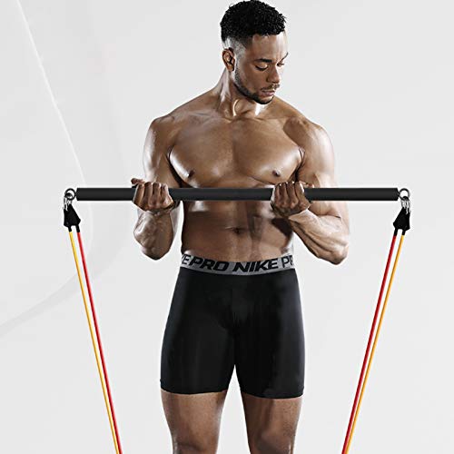 BESPORTBLE Pilates Stick Metal Heacy Duty Exercício Elástico Pulling Yoga Stick para Emagrecimento E