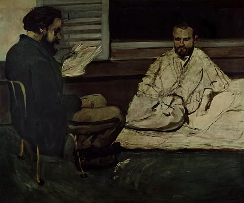 Cuadro Cézanne Paolo legge un manoscritto para salón moderno de 60x90 cm