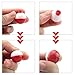 ZZHXSM 20PCS Red and White ABS Plastic Snap-on Fishing Floats Bobber 25mm/1in