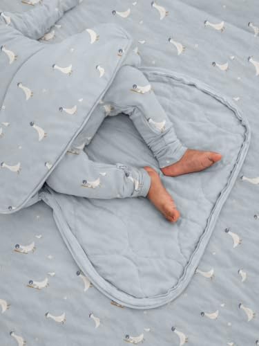 Image of GUNAMUNA Long-Sleeve Transitional Swaddle Sleep Bag - Soothes Infants, Easy Diaper Changes with WONDERZiP