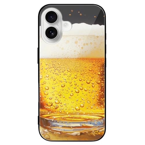 HKMNLEW Glass Phone Case for iPhone 16