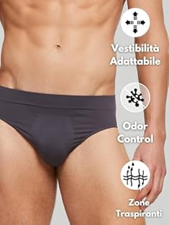 POMPEA 3 Paia Slip Uomo in Morbida Microfibra, Mutande Uomo Senza Cuciture Elasticizzate