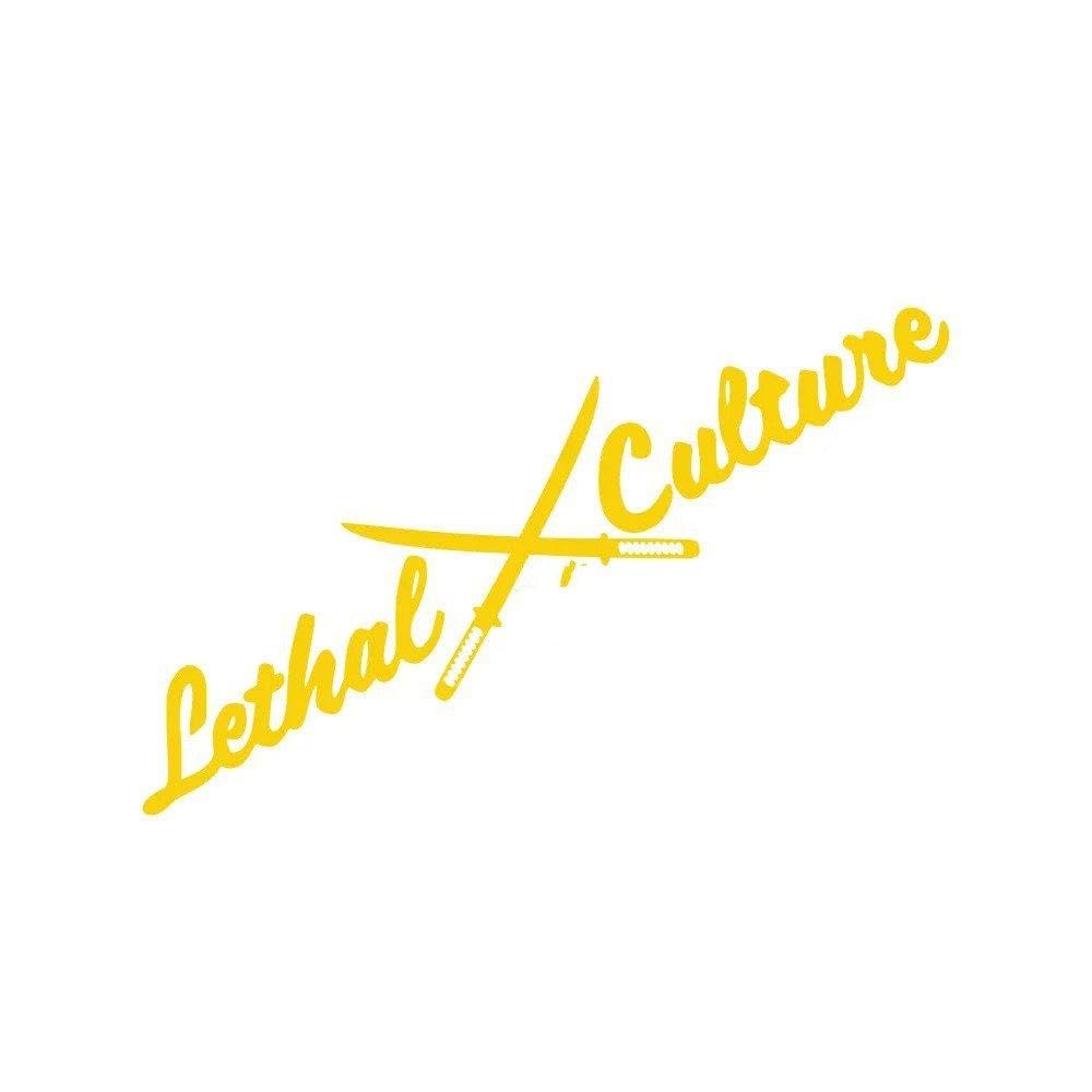 Windshield Sticker Auto Window Side Body Decoration Vinyl Decor Decal(Glossy Yellow,50x11cm)
