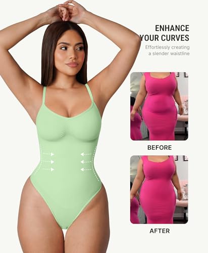 Image of FeelinGirl Shapewear Bodysuit for Women Tummy Control Body Shaper Going Out