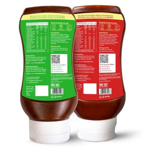 Image of Troovy Healthy Sauce | Pizza Pasta Sauce & Tomato Ketchup | 100% Chemical Free | No Preservatives | No MSG | No Processed Sugar (uses Jaggery) | All Natural Ingredients | Pack of 2