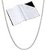 Solid 925 Sterling Silver 1.5mm Snake Chain Necklace Made in Italy, 30" + Microfiber Jewelry Polishing Cloth