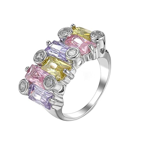 Bague de mariage tourmaline multicolore le cadeau idéal pour femme