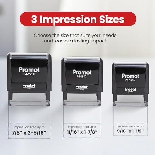 Promot Self Inking 1 Line Custom Stamp - Personalized Name Stamp for Office, Teacher, Address & Business Label Stamp - Choose Font, Ink Color, Pad, for Personal & Professional Use - Small - Image 6
