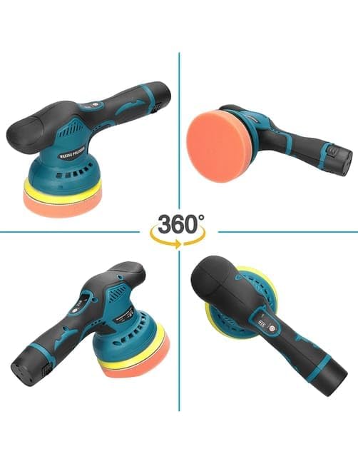 Lucidatrice Orbitale Senza Fili | 8 Velocità diverse | Multifunzione per Auto, Legno e Ruggine | 12V