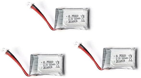 3PCS KF608 Mini Drone Original Battery Spare Part 3.7V 300mAh Lipo Battery RC Quadcopter Accessory| | - - (Color: 3PCS Battery)