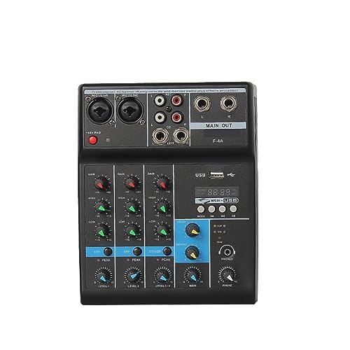 dj controller Consola de mezcla de sonido A4 Grabación de reproducción de computadora 48V Phantom...