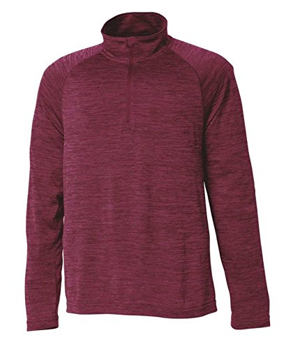 Image of Charles River Apparel Kids' Youth Space Dye Performance Quarter Zip Pullover