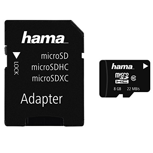 Preisvergleich Produktbild Hama Class 10 8GB microSDHC Speicherkarte inkl. Adapter Foto