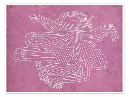 The creator Poster av Paul Klee 18 x 13 cm Rosa Tavlor Väggdekoration