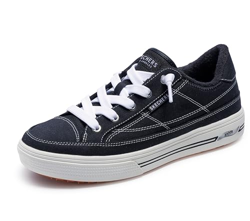 Skechers Women's Arch Fit Arcade-Arcata Sneaker, Black, 8