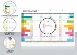 Wall Planner 2026 A2 Uk Wall Calendar 2026 Yearly Wall Calendar 2026 Home Desk Office Jan to Dec Academic Planner Full Year To view 42 cm x 59.4 cm - Image 2