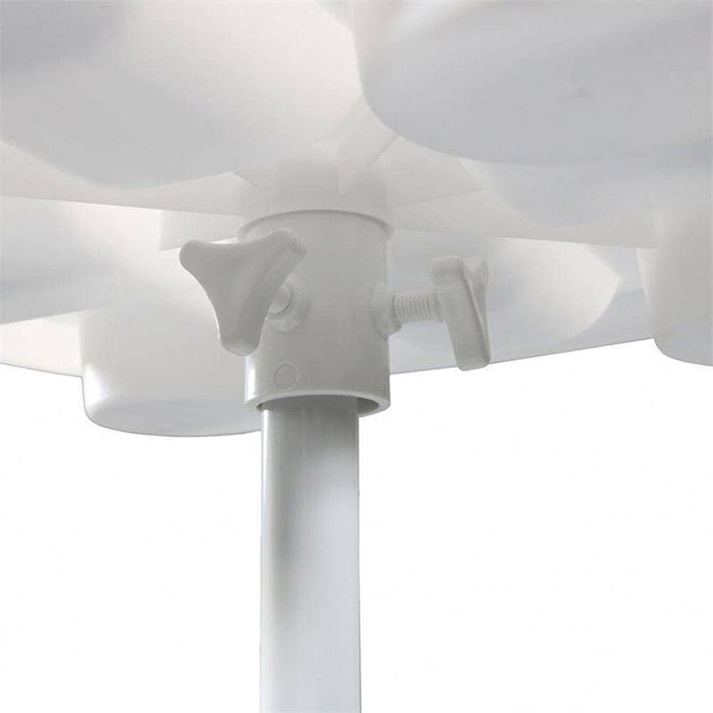 Soporte redondo para sombrilla de mesa con 4 soportes para bebidas, bandeja portátil para aperitivos para playa y patio, se adapta a sombrillas de 43,2 cm, ideal para reuniones al aire libre y