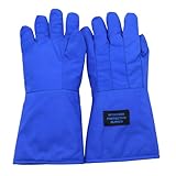ThreeH -436℉/-260℃ Niedertemperaturhandschuhe Flüssigstickstoffbeständig Frostsicher Niedertemperatur-Gefrierraum Industrielle Sicherheit Gefrierhandschuhe L, 68 cm