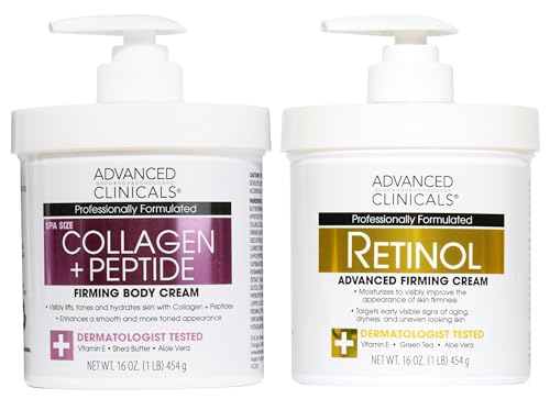 Advanced Clinicals Retinol + Collagen Peptides 2PC Set