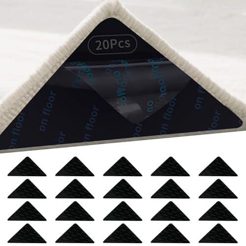 ROEOWENE Pack of 20 Non-Slip Mats for Carpets, Washable Reusable Non-Slip Mat, Carpet Non-Slip Pads, Self-Adhesive Non-Slip Carpet Underlay, Non-Slip Carpet Stoppers ROEOWENE Pack of 20 Non-Slip Mats for Carpets, Washable Reusable Non-Slip Mat, Carpet Non-Slip Pads, Self-Adhesive Non-Slip Carpet Underlay, Non-Slip Carpet Stoppers