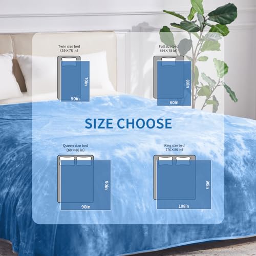 Guohaoi Cobertor refrescante tamanho queen (228,6 cm x 228,6 cm) cobertor de verão tie dye para dorm