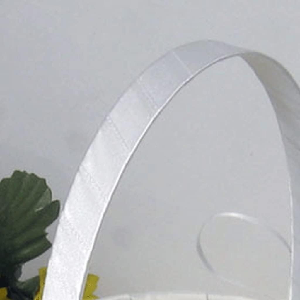 HBJWOV Handheld Flower Basket Satin Fabric Flowers Bridal Wedding Girl Scattered Creative