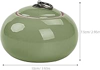 Vista 2 de Luxshiny Tarros de cerámica Tarros de almacenamiento de estilo chino Vintage Tarro de té de cerámica Tarro de caramelo Tarro de té Tarro de té Bote