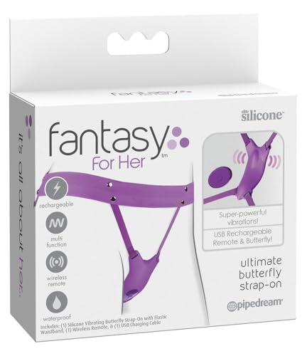 Pipedream Fantasy For Her Ultimate Butterfly Strap-On Purple 10 cm