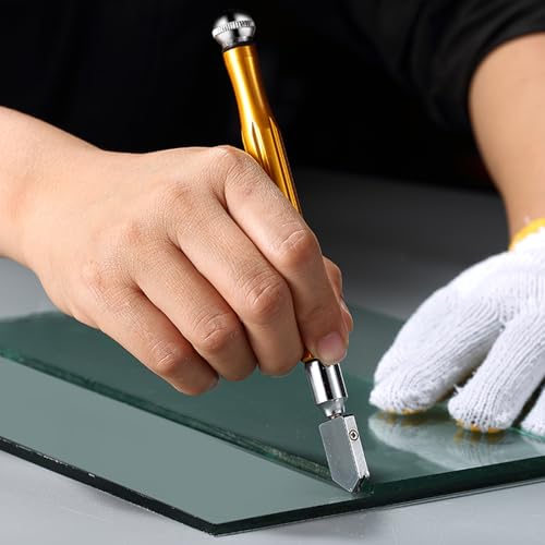image for Mesee 2 Pieces Glass Cutter Set, Professional Tungsten Carbide Tip Gla