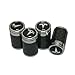 Batu 4pcs Carbon Tesla Logo Emblem Auto Car Wheel Tire Air Valve Caps Stem Cover Accessories For Tesla Model S/Model X/Model 3