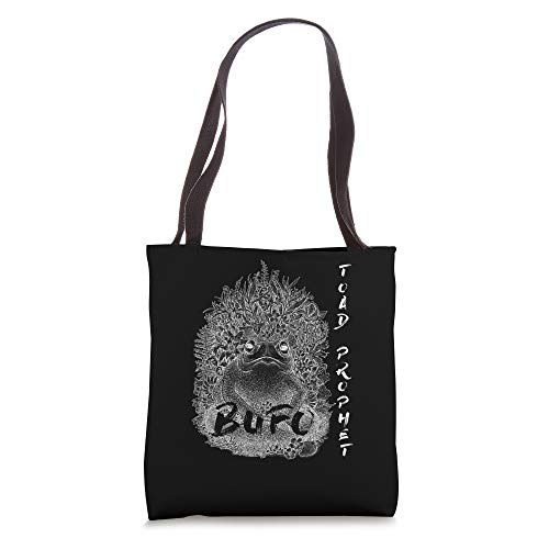 Trippy Ayahuasca Psychedelic Shaman Bufo Toad Prophet Tote Bag