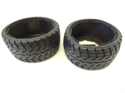 King Motor Buggy Road Tarmac Rear Tires (set of 2) Fit HPI Baja 5B 2.0 Rovan Desert Buggy - Thumbnail 2