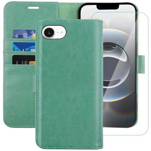 Étui iPhone 16E 5G avec porte-carte pour simplifier vos sorties quotidiennes menthe