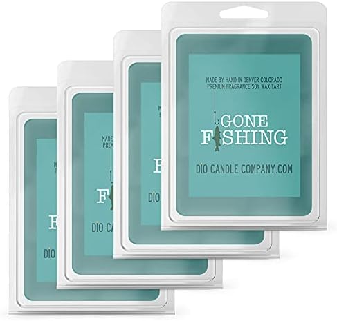 Gone Fishing Wax Melts - Lake Trees Scented Soy (4 Pack)
