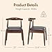 Soohow Dining Chairs Set of 2, Mid Century Modern Kitchen & Dining Room Chairs for Dining Room,Dining Table Chairs with Solid Wood Legs