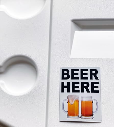 Imán de nevera divertido con diseño de cervezas 4x3 pulg miniatura 4