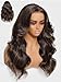 Beauty Forever Pre Everything Glueless Front Espresso Brown With Highlights Body Wave Glueless Wigs Human Hair Pre Plucked Pre Cut 13x4 Loose Wave Bye Bye Knots Ready to Wear Wig 150% Density 20inch