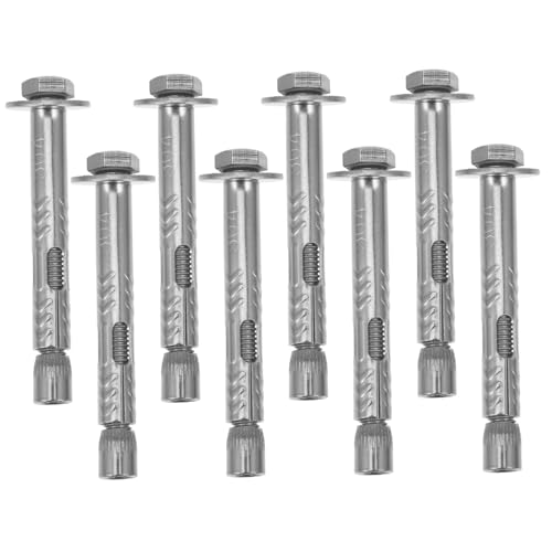 Pernos de anclaje expansión M6 x 60mm, 8 piezas acero inoxidable miniatura 1
