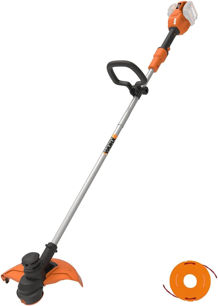 WORX WG183E.9 36V (40V MAX) Dual Battery Cordless 33cm Grass Trimmer Strimmer Line Strimmers Edge Cutter - (Tool only - Battery & Charger Sold Separately) Multicolor