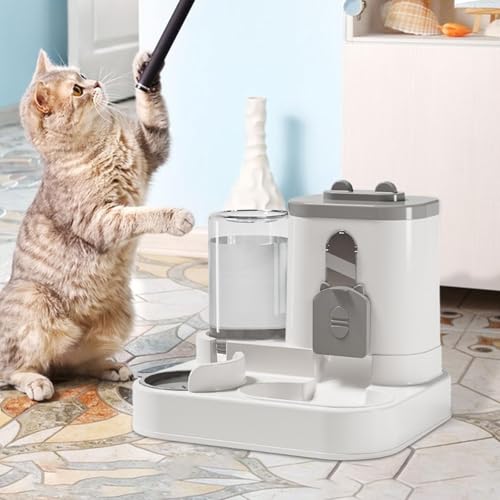 Distributeur de nourriture et d'eau chaton pour week-end serein - 7