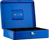 NEU!! SAX Geldkassette 30x24x9 cm,Münzeinsatz, Blau