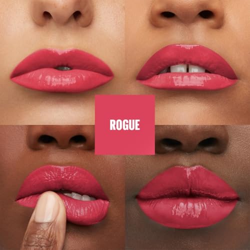 Maybelline New York - Rouge à Lèvres Liquide - Effet Vinyl Brillant - Longue Tenue - SuperStay Vinyl Ink Pink - Teinte : Rogue (145)