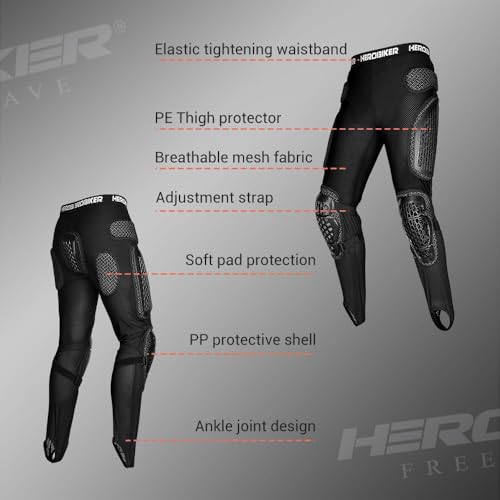 Motorcycle Body Armor Protective Gear Suit-Breathable Mesh,Lightweight Flexible,Thickened Safety Protector for Cycling Sports&Skiing (Black, Large)