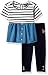 U.S. Polo Assn. Baby Girls' Fashion Top and Legging Set, Peacoat, 12M