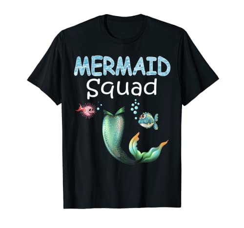 Mermaid Squad Cool Family Ensemble assorti T-Shirt