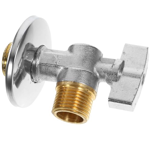 MUCKLILY Valvola di Arresto ad Angolo in Ottone Valvola di Intercettazione per Acqua Calda e Fredda per Lavandino e Doccia Facile da Regolare Installazione Rapida per Bagno e Wc