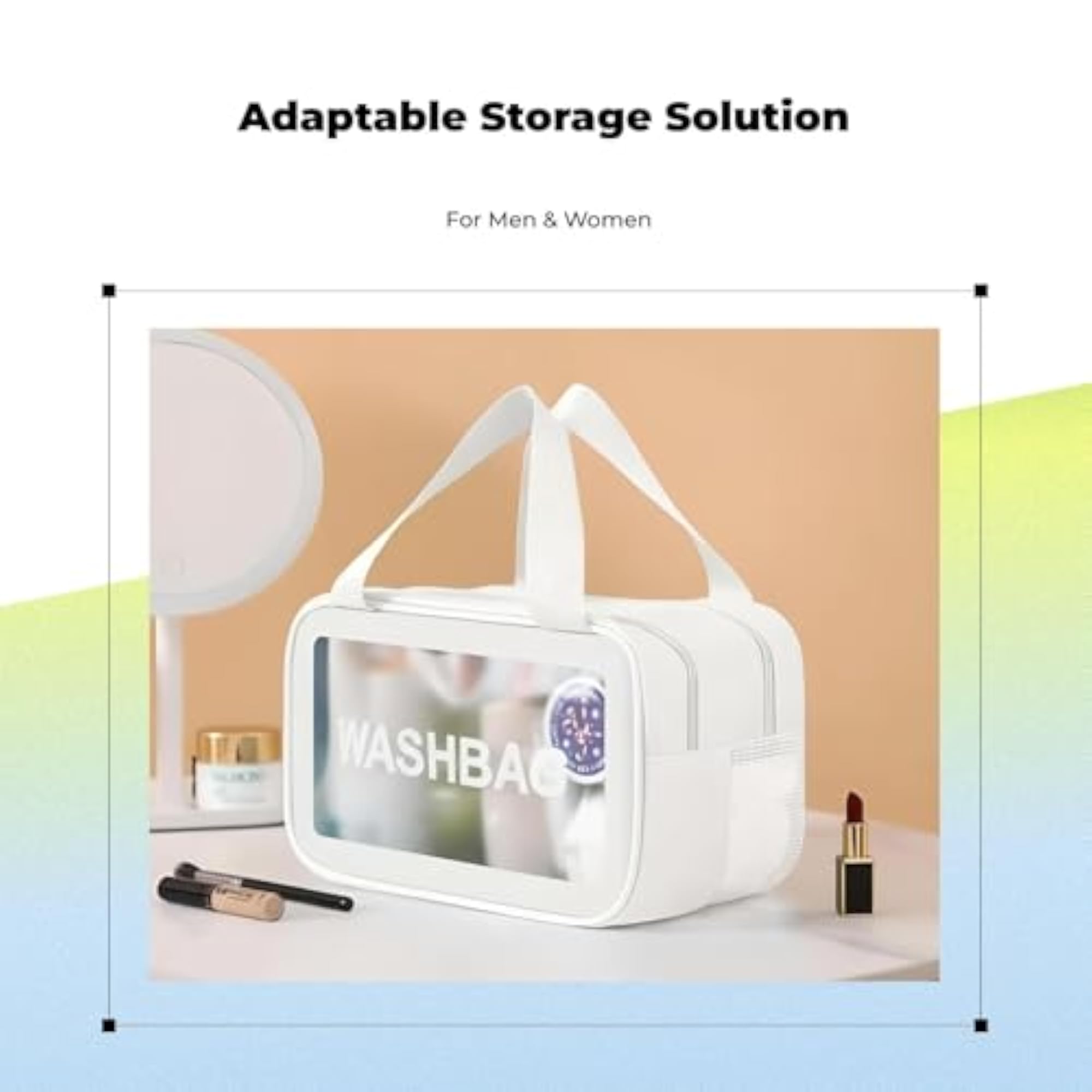 Women's Waterproof Travel Toiletry Bag, Large Capacity Organizer